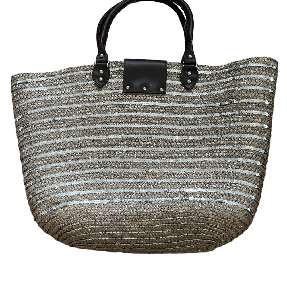 Calypso St. Barth For Target Straw & Sequins Tote - image 3